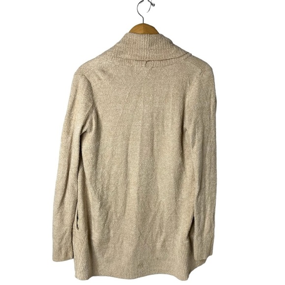Barefoot Dreams CozyChic Lite Circle Lounge Cardigan Taupe Tan Size Medium - Picture 5 of 8